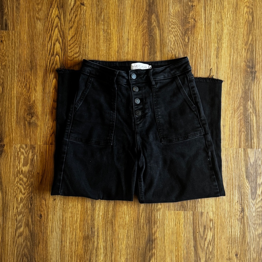 Carly Jean Button Fly Crop